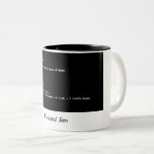 tote Ping Geek-Kaffee-Tasse Zweifarbige Tasse (VorderseiteRechts)