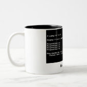 tote Ping Geek-Kaffee-Tasse Zweifarbige Tasse (Links)