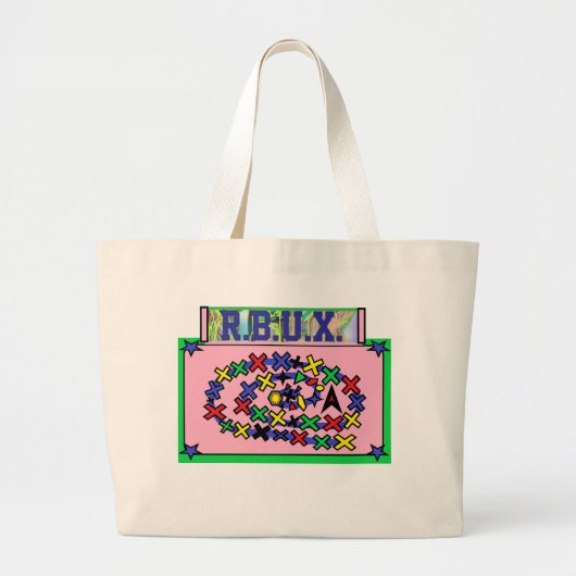 TOTE R.B.U.X. UNIQUEX HANDBAG JUMBO STOFFBEUTEL (Vorne)