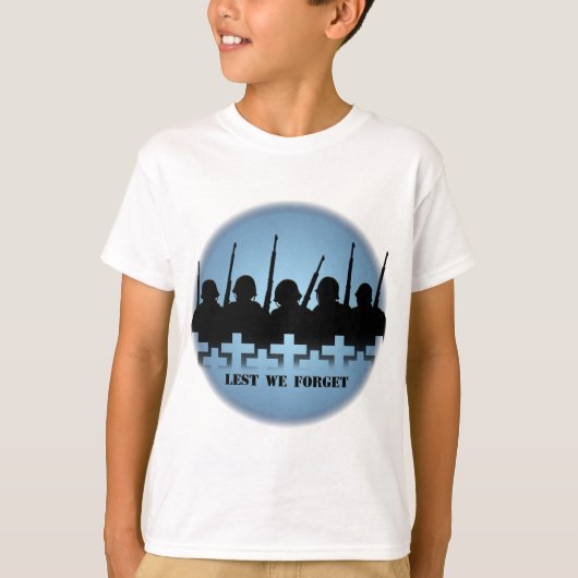 Tote Soldaten Kinder T - Shirt, sonst vergessen wi T-Shirt (Vorderseite)