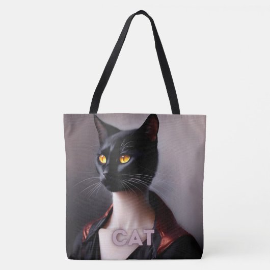 Tote Tackkatze Tasche (Vorderseite)