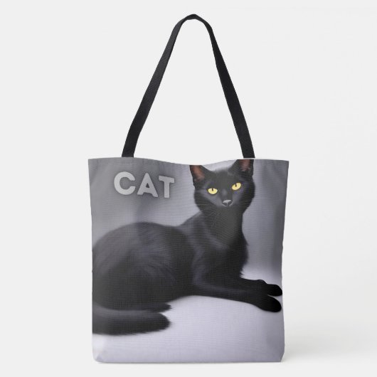 Tote Tackkatze Tasche (Rückseite)