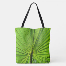 Tote Tag (ao) - Green Palm Frond Tasche