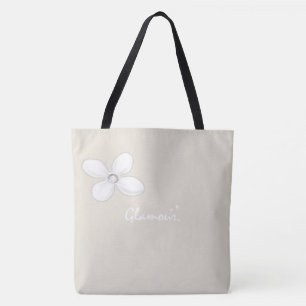 Tote Tag Beige Glamour Floral Tasche