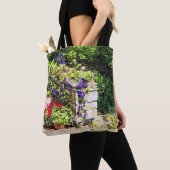 Tote Tag Clematis an der Wand Tasche (Von Nahem)