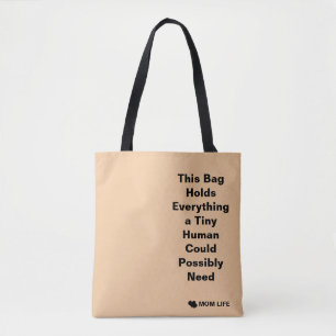 Tote Tag Design: Mein winziges menschliches Überle Tasche