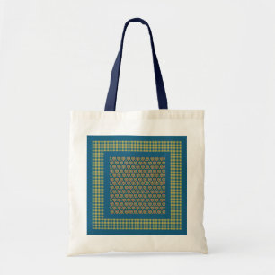 Tote Tag, Herz und Karo Gingham Pattern Tragetasche