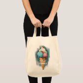Tote Tag Ice Creme Tragetasche (Vorderseite (Produkt))