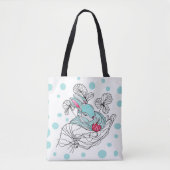 Tote Tag Kaninchen in der Hand Tasche (Vorderseite)
