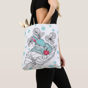 Tote Tag Kaninchen in der Hand Tasche