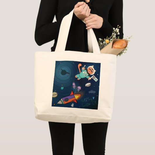 Tote Tag - Milchstraße Jumbo Stoffbeutel (Vorderseite (Produkt))