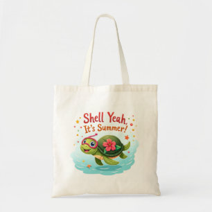 Tote Tag 🐢 Muschel Yeah Summer Turtle Vibes Tragetasche