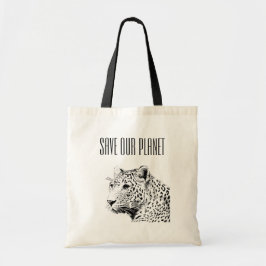 Tote Tag - Rett unseres Planeten - Leopard Tragetasche