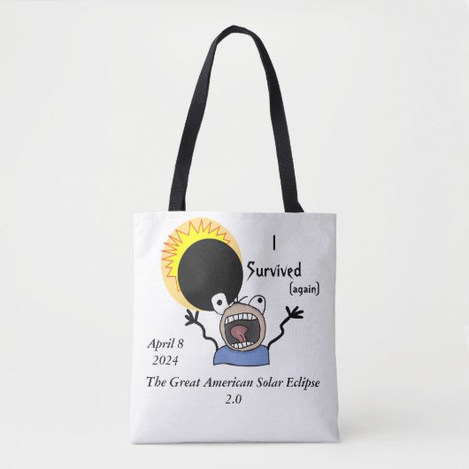 Tote Tasche 2024 Solar Eclipse Survival Edition (Vorderseite)
