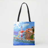 Tote-Tasche an der griechischen Küste Tasche (Vorderseite)