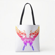 Tote Tasche, 'Butterfly Aura' Design, Frauen