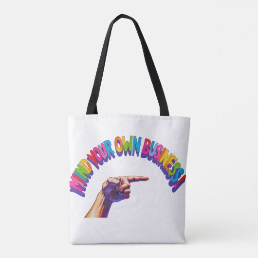 Tote Tasche - Denken Sie an Ihr eigenes Geschäft. (Rückseite)