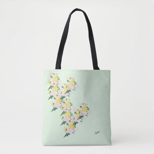 Tote Tasche: Frühlingsblumen Tasche (Vorderseite)