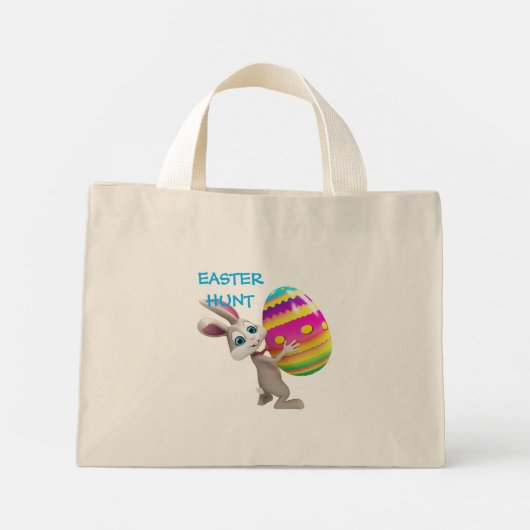 Tote Tasche für die Osterjagd der Kinder - Osterha (Rückseite)