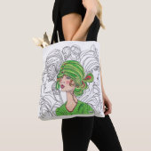 Tote Tasche Green Flapper Girl (Von Nahem)