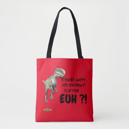 Tote Tasche "Happy Dinosaurier" (Vorderseite)