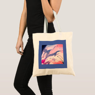 Tote Tasche, hell, fröhlich Tragetasche