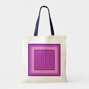 Tote Tasche, Herz und Blume, Karos und Polka Dot Tragetasche