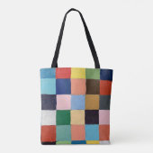 Tote Tasche im Design von Funky Squares (Rückseite)