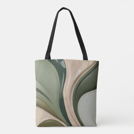 Tote-Tasche in abstrakter Grafik Tasche (Rückseite)