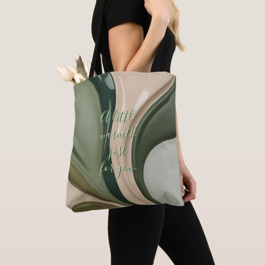 Tote-Tasche in abstrakter Grafik Tasche (Von Nahem)