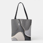 Tote-Tasche in abstrakter Grafik Tasche (Rückseite)