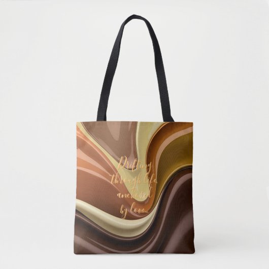 Tote-Tasche in abstrakter Grafik Tasche (Vorderseite)