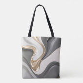 Tote-Tasche in abstrakter Grafik Tasche (Rückseite)