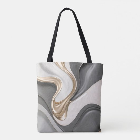Tote-Tasche in abstrakter Grafik Tasche (Rückseite)