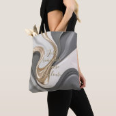 Tote-Tasche in abstrakter Grafik Tasche (Von Nahem)