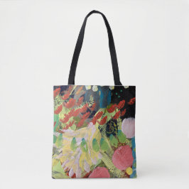 Tote Tasche in Blume im Nachtdesign
