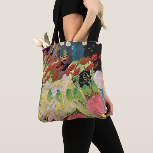 Tote Tasche in Blume im Nachtdesign (Von Nahem)