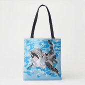 Tote Tasche : Liebe eines Delfins (Vorderseite)