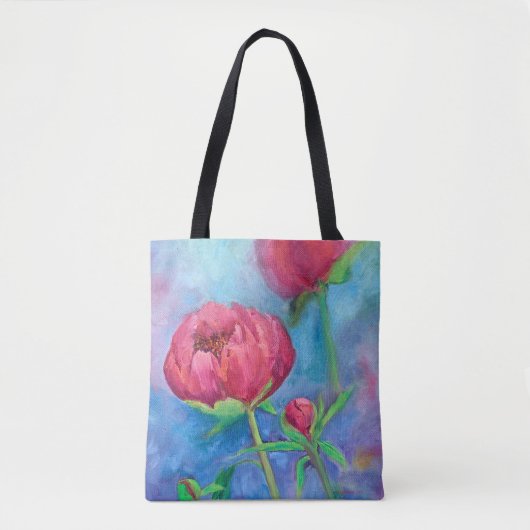 Tote Tasche mit Alaskan Peonies (Vorderseite)