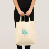 Tote Tasche mit aquamariner Farbe für Kamala Harri (Vorderseite (Produkt))