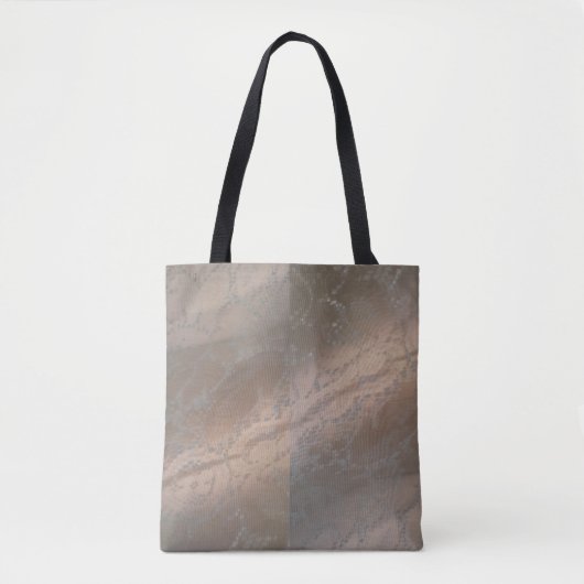 Tote Tasche mit Beige Swirbeldesign (Vorderseite)