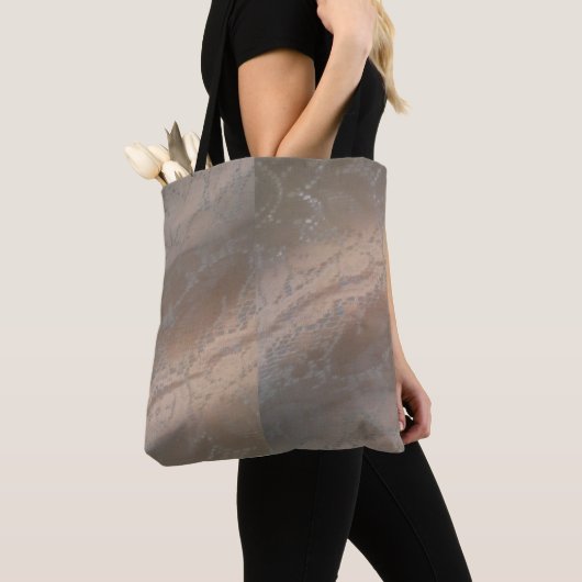 Tote Tasche mit Beige Swirbeldesign (Von Nahem)