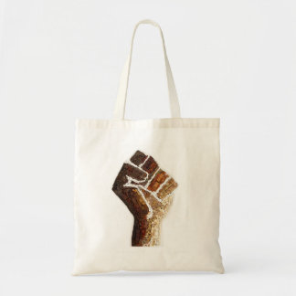 Tote Tasche mit Brettspielerteilen Protest Faust