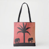 Tote Tasche mit Elefantendesign (Vorderseite)