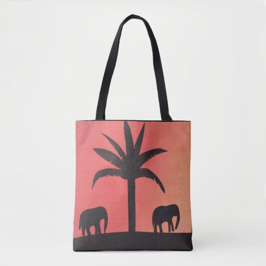 Tote Tasche mit Elefantendesign (Vorderseite)