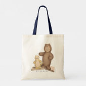 Tote Tasche mit Figuren aus Kinderkunstbuch! (Rückseite)