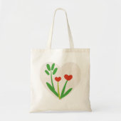Tote Tasche mit Herzflor (Vorne)