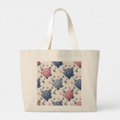 Tote Tasche mit Hydrangedesign (Rückseite)