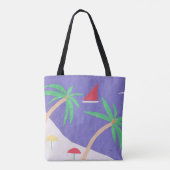 Tote Tasche mit Inselszene (Rückseite)