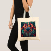 Tote Tasche mit Jugendstil-Design. (Vorderseite (Produkt))